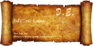 Dúzs Emma névjegykártya